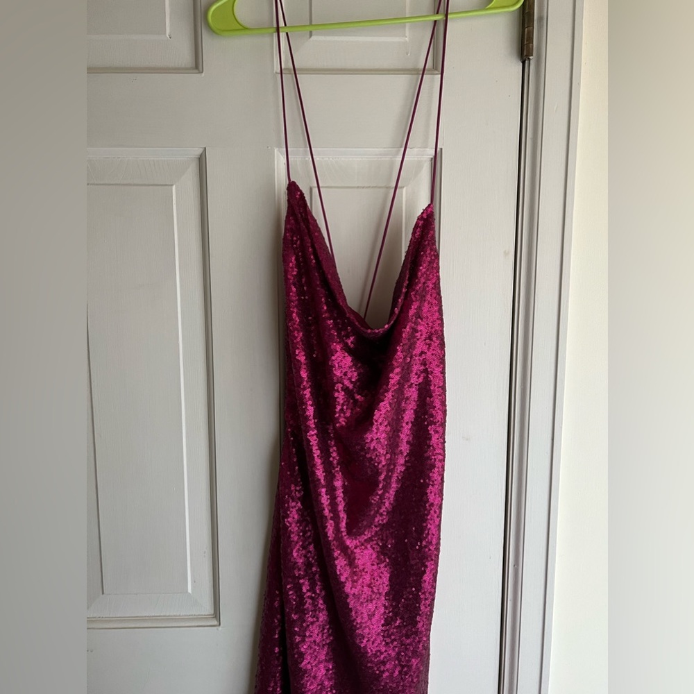 Fuchsia sequin dress, never worn!